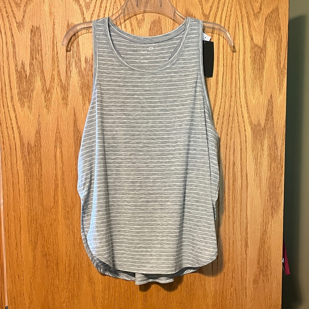 GAP Gray Striped Tank Top